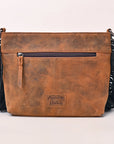 American Darling Women's Crossbody Bag Western Hair-On Genuine Leather Handbag