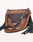 American Darling Women's Crossbody Bag Western Hair-On Genuine Leather Handbag