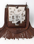 American Darling Large Crossbody Genuine Leather Women Bag Western Handbag Purse