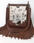 American Darling Large Crossbody Genuine Leather Women Bag Western Handbag Purse