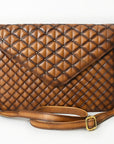 American Darling Envelope Bag Beautifully Quilted Genuine Leather women bag