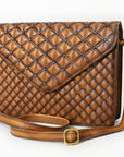 American Darling Envelope Bag Beautifully Quilted Genuine Leather women bag