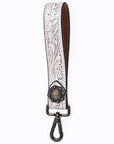American Darling ADKR217 Hand Tooled Genuine Leather Wristlet Key Ring