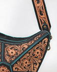 American Darling Shoulder Hand Tooled Genuine Leather women bag western handbag purse