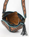 American Darling Shoulder Hand Tooled Genuine Leather women bag western handbag purse