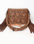 American Darling Messenger Hand Tooled Genuine Leather Women Bag Western Handbag Purse