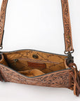 American Darling Messenger Hand Tooled Genuine Leather Women Bag Western Handbag Purse