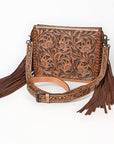 American Darling Messenger Hand Tooled Genuine Leather Women Bag Western Handbag Purse
