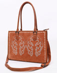 American Darling Tote Beautifully Suede Genuine Leather women handbag