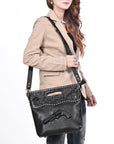 American Darling Women's Clutch Bag Western Hand Tooled Genuine Leather Handbag