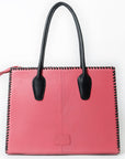 Never Mind Tote Hand Painted Genuine Cowhide Leather Women Bag Western Handbag Purse