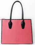 Never Mind Tote Hand Painted Genuine Cowhide Leather Women Bag Western Handbag Purse