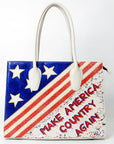 Never Mind Tote Genuine Leather Women Bag Western Handbag Purse