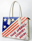 Never Mind Tote Genuine Leather Women Bag Western Handbag Purse