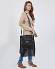 American Darling Large Crossbody Bag Beautifully hand tooled Leather women
