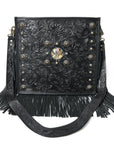 American Darling Large Crossbody Bag Beautifully hand tooled Leather women
