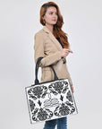 American Darling Tote Beautifully Leather Embroidered Design women handbag