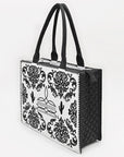 American Darling Tote Beautifully Leather Embroidered Design women handbag