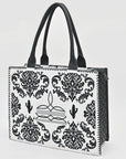 American Darling Tote Beautifully Leather Embroidered Design women handbag