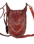 Spaghetti Western Crossbody Genuine Leather women bag handbag purse