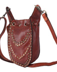 Spaghetti Western Crossbody Genuine Leather women bag handbag purse