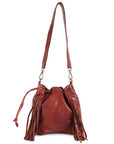 Spaghetti Western Bucket Genuine Leather women bag handbag purse
