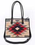 American Darling Tote Beautifully Saddle Blanket Genuine Leather women handbag