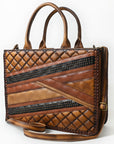 American Darling Tote Bag Beautifully Quilted Genuine Leather women bag