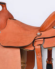 Hilason Western Horse Saddle American Leather Ranch Roping Cowboy