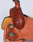 Hilason Western Horse Saddle American Leather Ranch Roping Cowboy