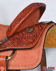 Hilason Western Horse Saddle American Leather Ranch Roping Cowboy