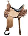 Hilason Western Horse Barrel Racing Wooden Tree American Leather Saddle