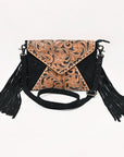 American Darling Envelope Beautifully Hand Tooled Genuine Leather women handbag