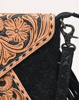 American Darling Envelope Beautifully Hand Tooled Genuine Leather women handbag