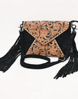 American Darling Envelope Beautifully Hand Tooled Genuine Leather women handbag