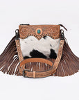American Darling Crossbody Beautifully hand tooled Hair On Genuine Leather women handbag