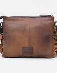 American Darling Crossbody Beautifully hand tooled Hair On Genuine Leather women handbag