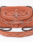 American Darling Women's Crossbody Bag Western Suede Genuine Leather Handbag and Ladies Purse