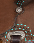Hilason Western Horse Flex Tree Saddle American Leather Trail Barrel