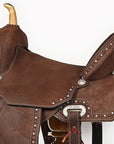 Hilason Western Horse Flex Tree Saddle American Leather Trail Barrel