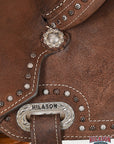 Hilason Western Horse Flex Tree Saddle American Leather Trail Barrel