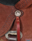 Hilason Western Horse Flex Tree Saddle American Leather Trail Barrel