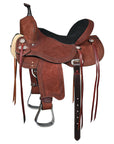 Hilason Western Horse Flex Tree Saddle American Leather Trail Barrel
