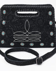 American Darling Clutch Beautifully hand tooled Genuine Leather women handbag
