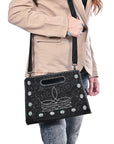 American Darling Clutch Beautifully hand tooled Genuine Leather women handbag