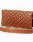 Never Mind Organiser Quilted Vintage Handmade Genuine Cowhide Leather Women Bag Western Handbag Purse