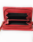 Never Mind Organiser Quilted Vintage Handmade Genuine Cowhide Leather Women Bag Western Handbag Purse