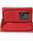 Never Mind Organiser Quilted Vintage Handmade Genuine Cowhide Leather Women Bag Western Handbag Purse