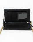 Never Mind Organiser Quilted Vintage Handmade Genuine Cowhide Leather Women Bag Western Handbag Purse