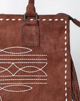 American Darling Tote Genuine Suede Leather Women Bag Western Handbag Purse